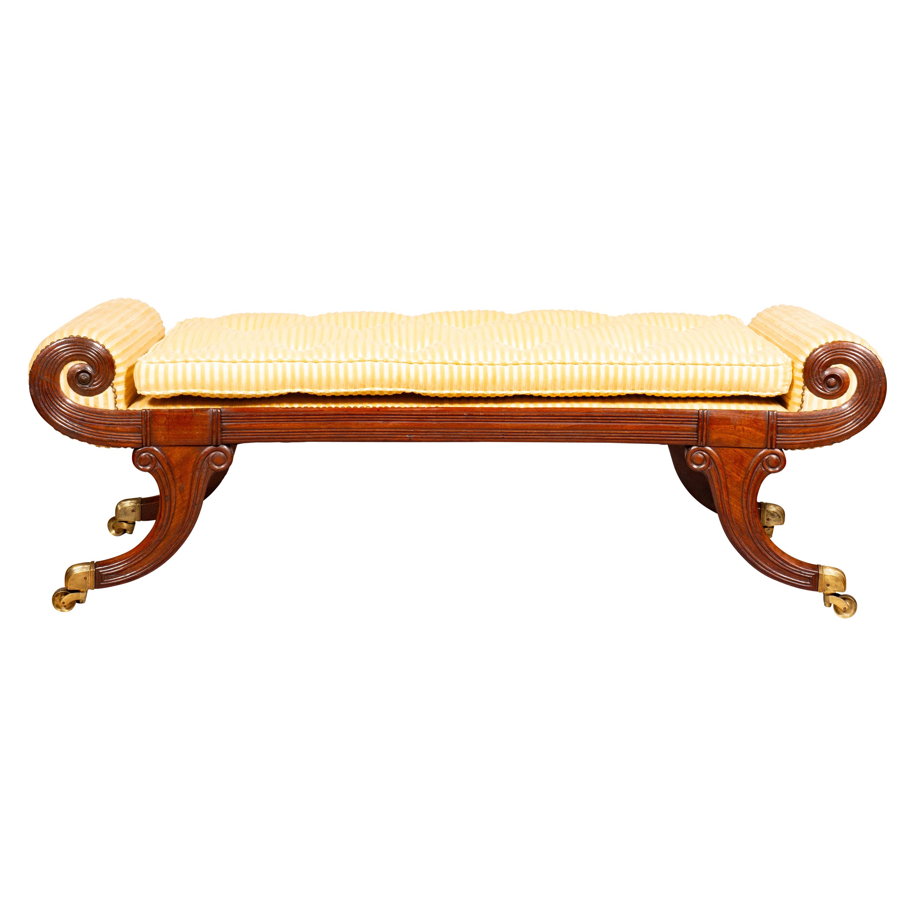 Regency Mahogany Bench
