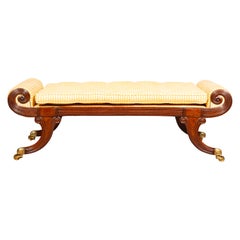 Regency Mahogany Bench