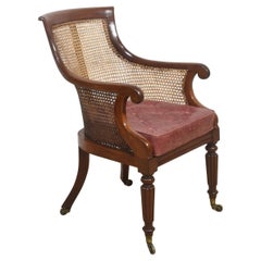 Sillón Bergere de Caoba Regency