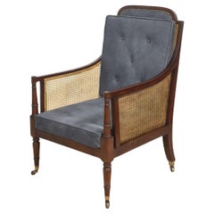 Sillón bergere de caoba Regencia