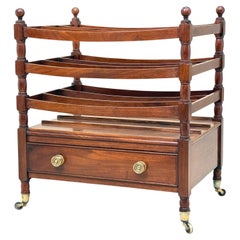 Regency Mahogany Boat Shaped Canterbury