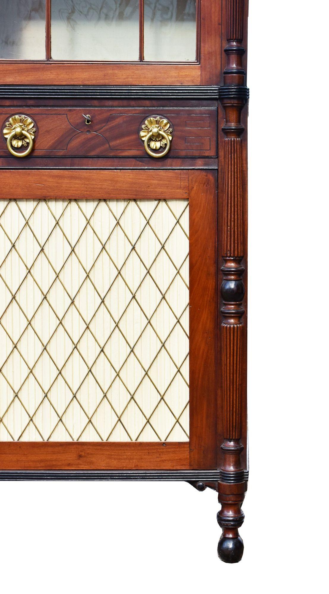 Libreria Regency in mogano in vendita 10