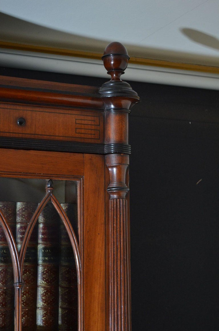 Regency Mahogany Bookcase For Sale at 1stDibs