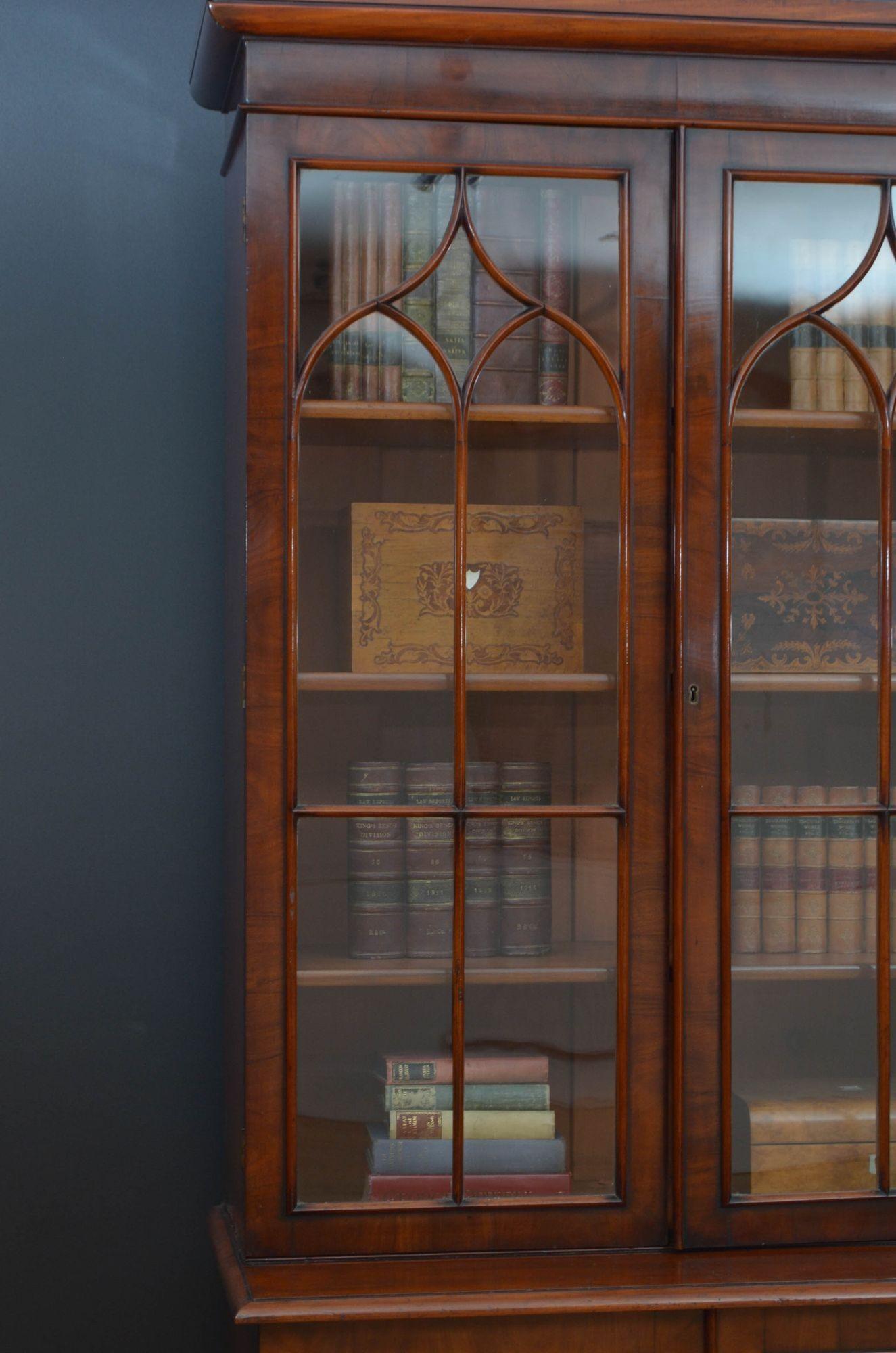 Regency Mahogany Bookcase 2