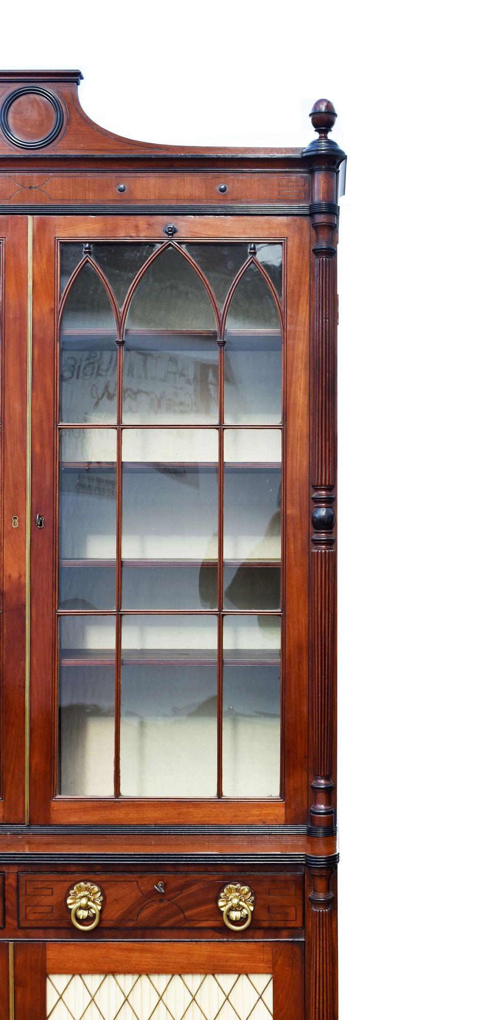 Libreria Regency in mogano in vendita 2