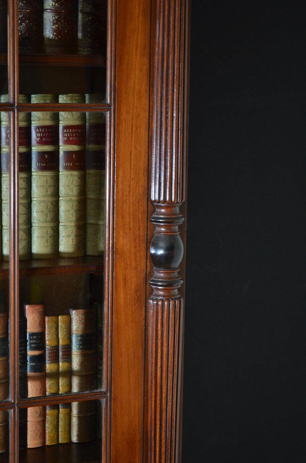 Regency Mahogany Bookcase For Sale 3