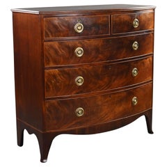 Regency Mahogany Bow Front Chest