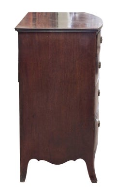 Regency Mahogany Bow Front Chest of Drawers