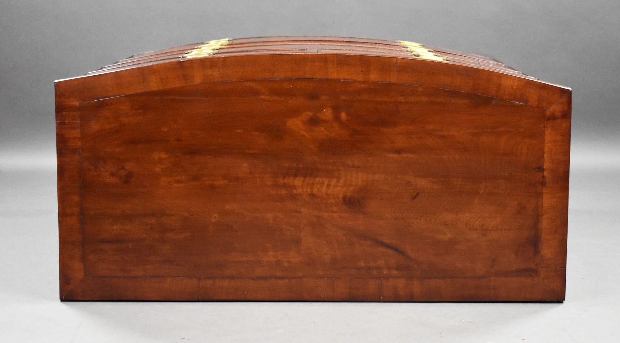 Regency Mahogany Bow Front Chest of Drawers 1