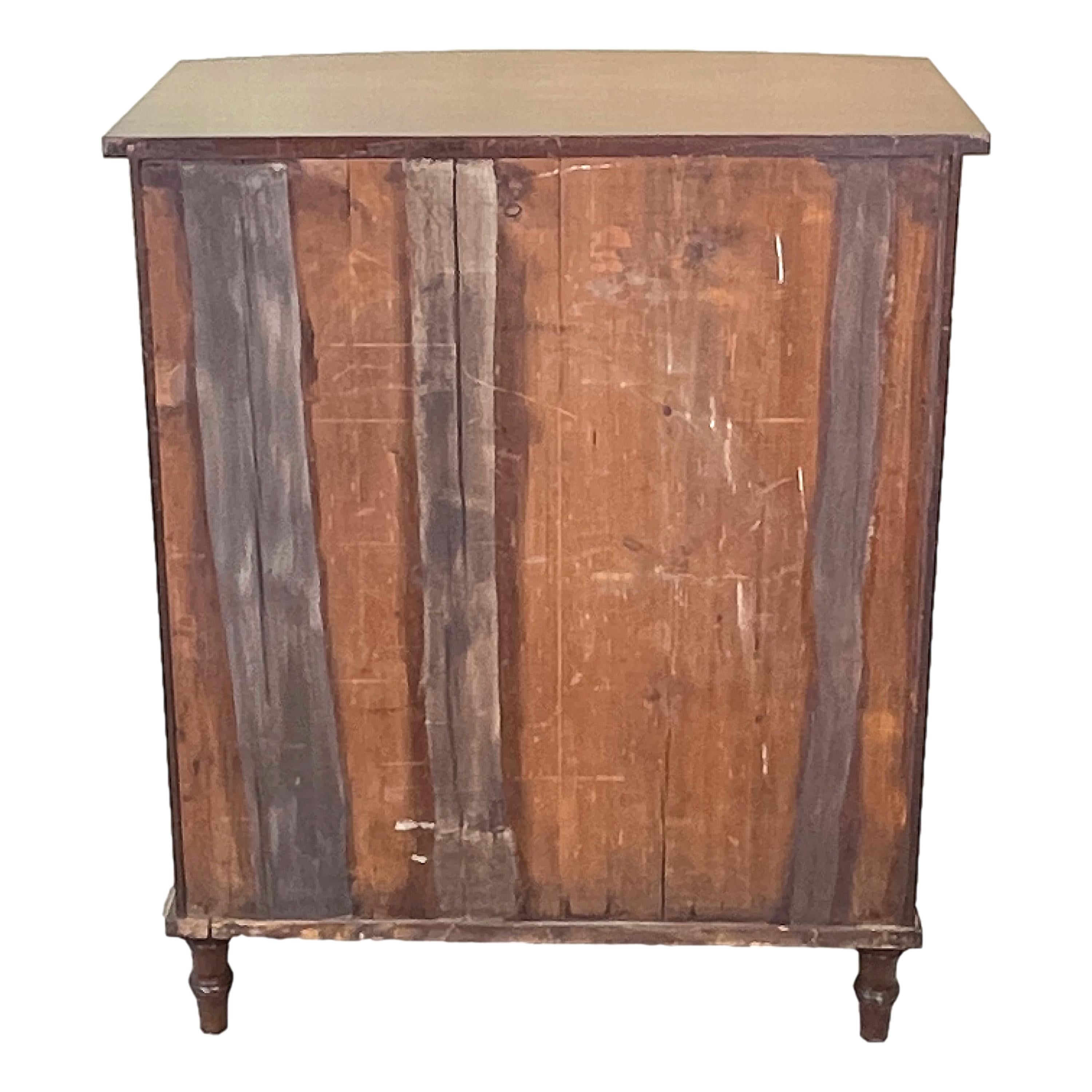 Regency Mahogany Bow Fronted Side Cabinet For Sale 1