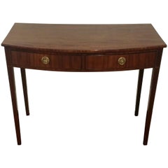 Regency Mahogany Bow Fronted Side Table