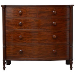 Regency Mahogany Bowfronted Chest of Drawers