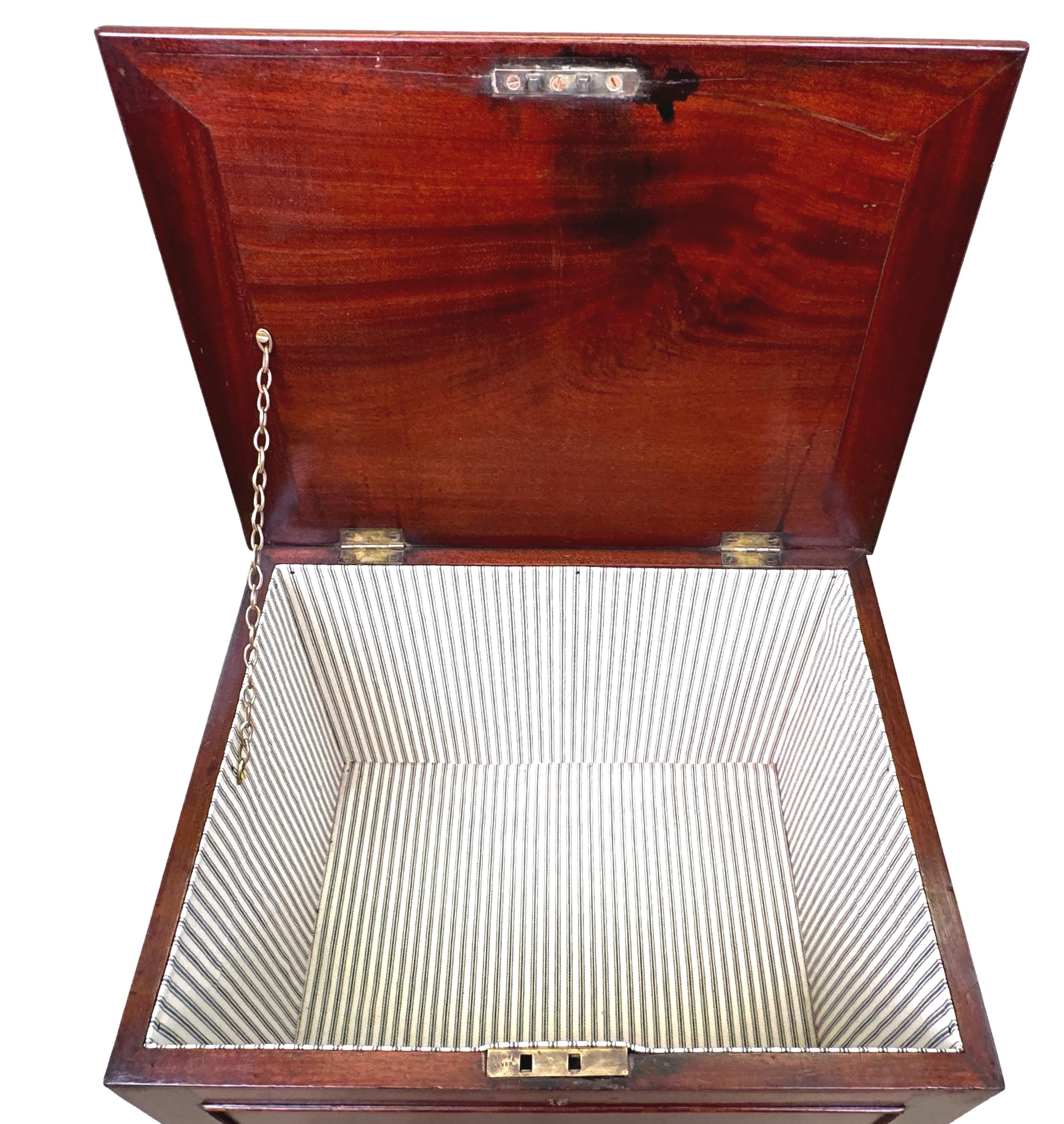 English Regency Mahogany Box Cellarette For Sale