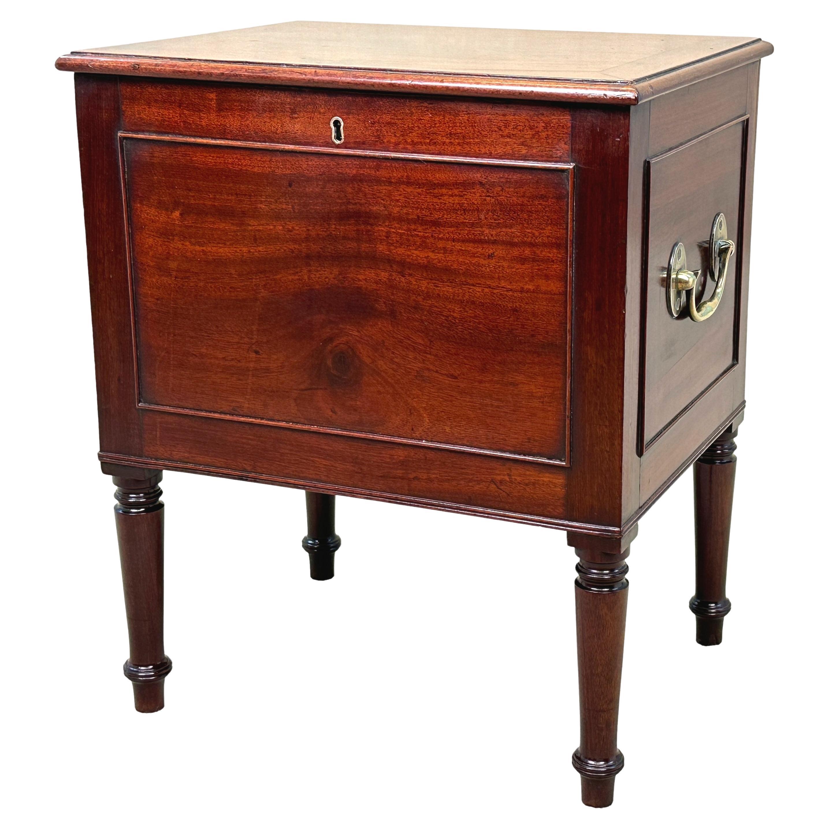Regency Mahogany Box Cellarette For Sale