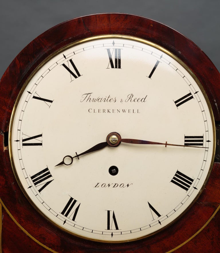 Regency Mahogany Bracket Clock by Thwaites and Reed For Sale at 1stDibs