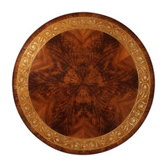 Regency Mahogany Brass Inlaid Center Table