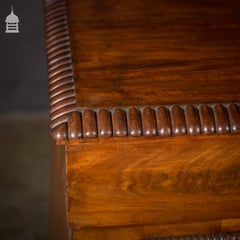 Regency Mahogany Break Front Pedestal Sideboard