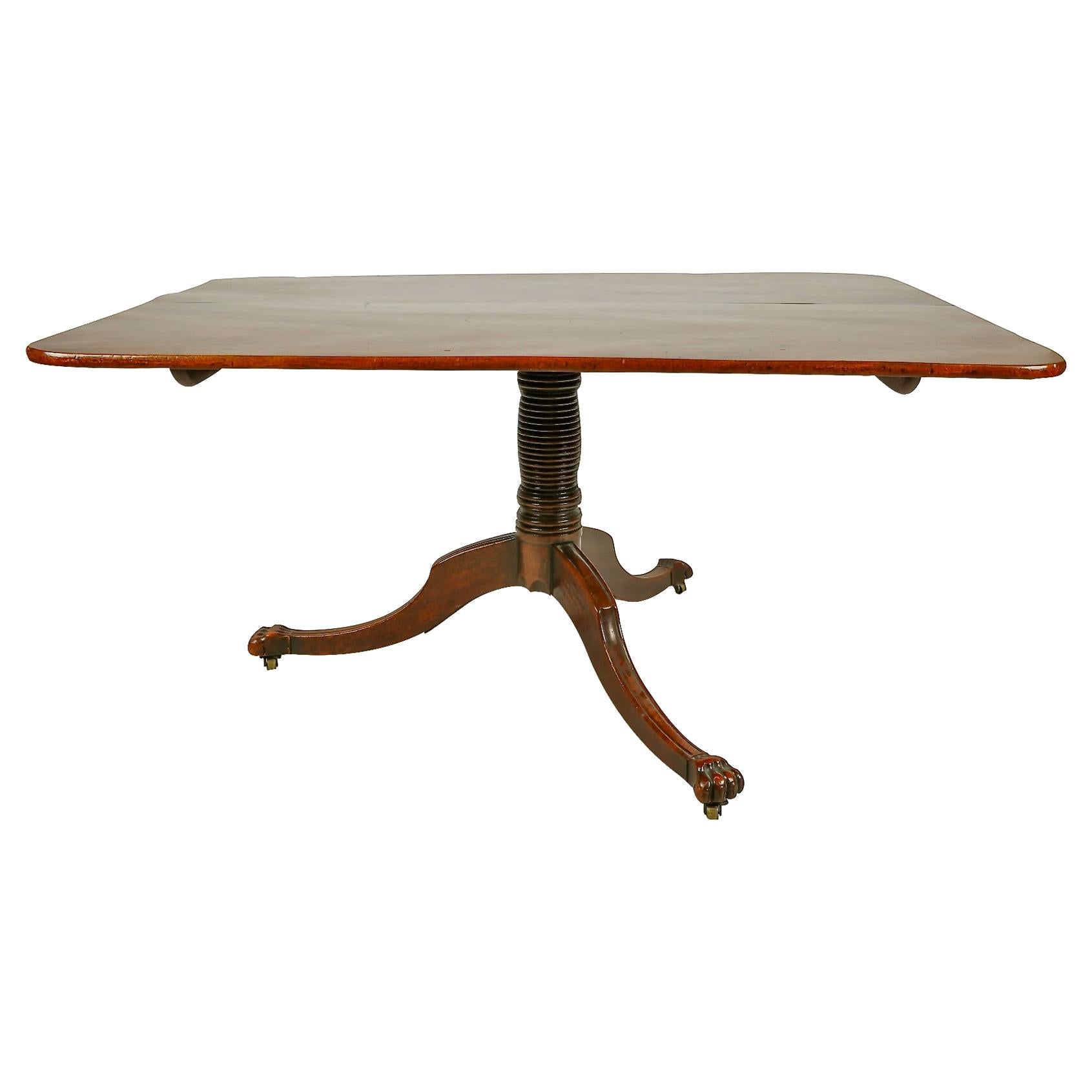 Regency Mahogany Dining or Breakfast Table For Sale