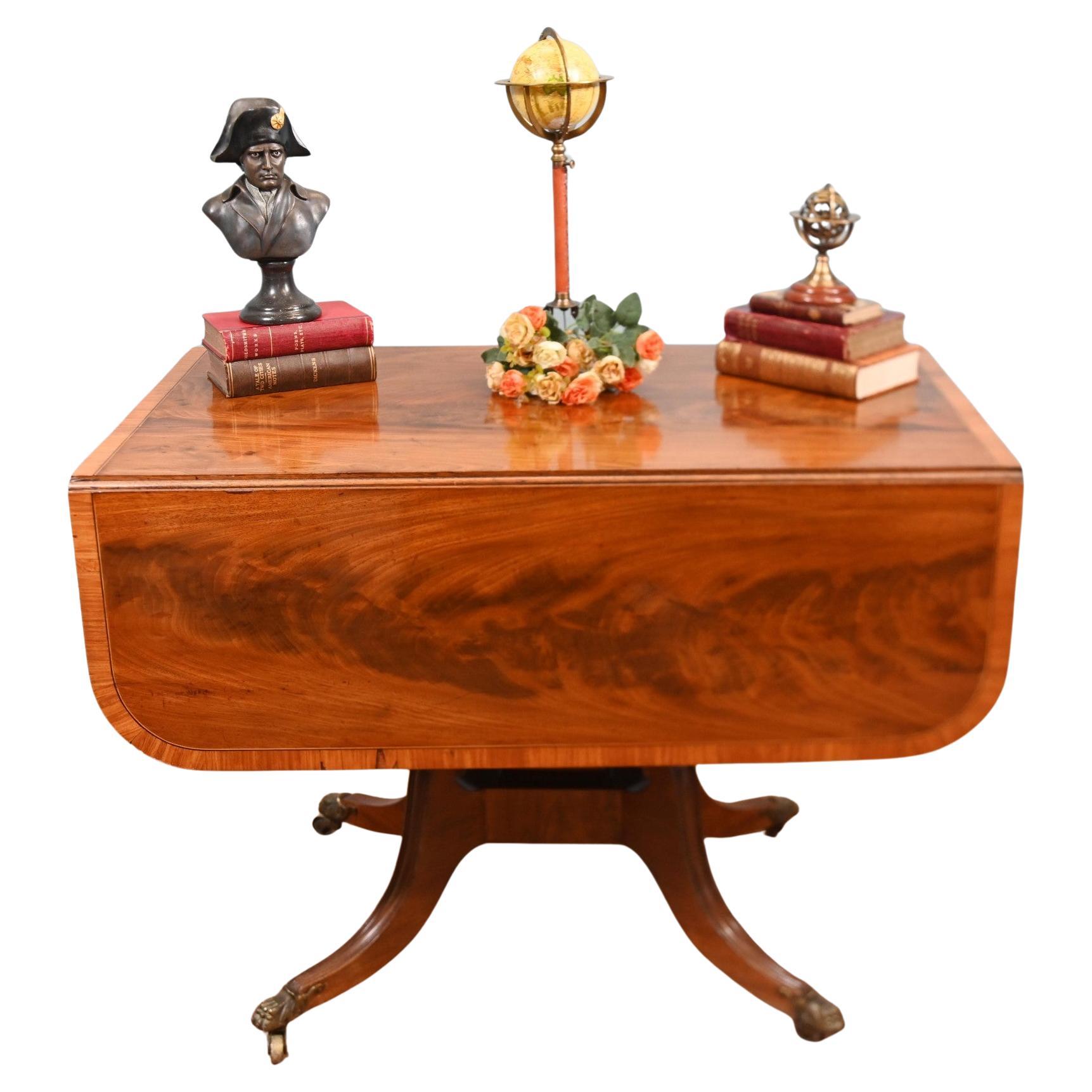Table de petit déjeuner Regency en acajou 1810