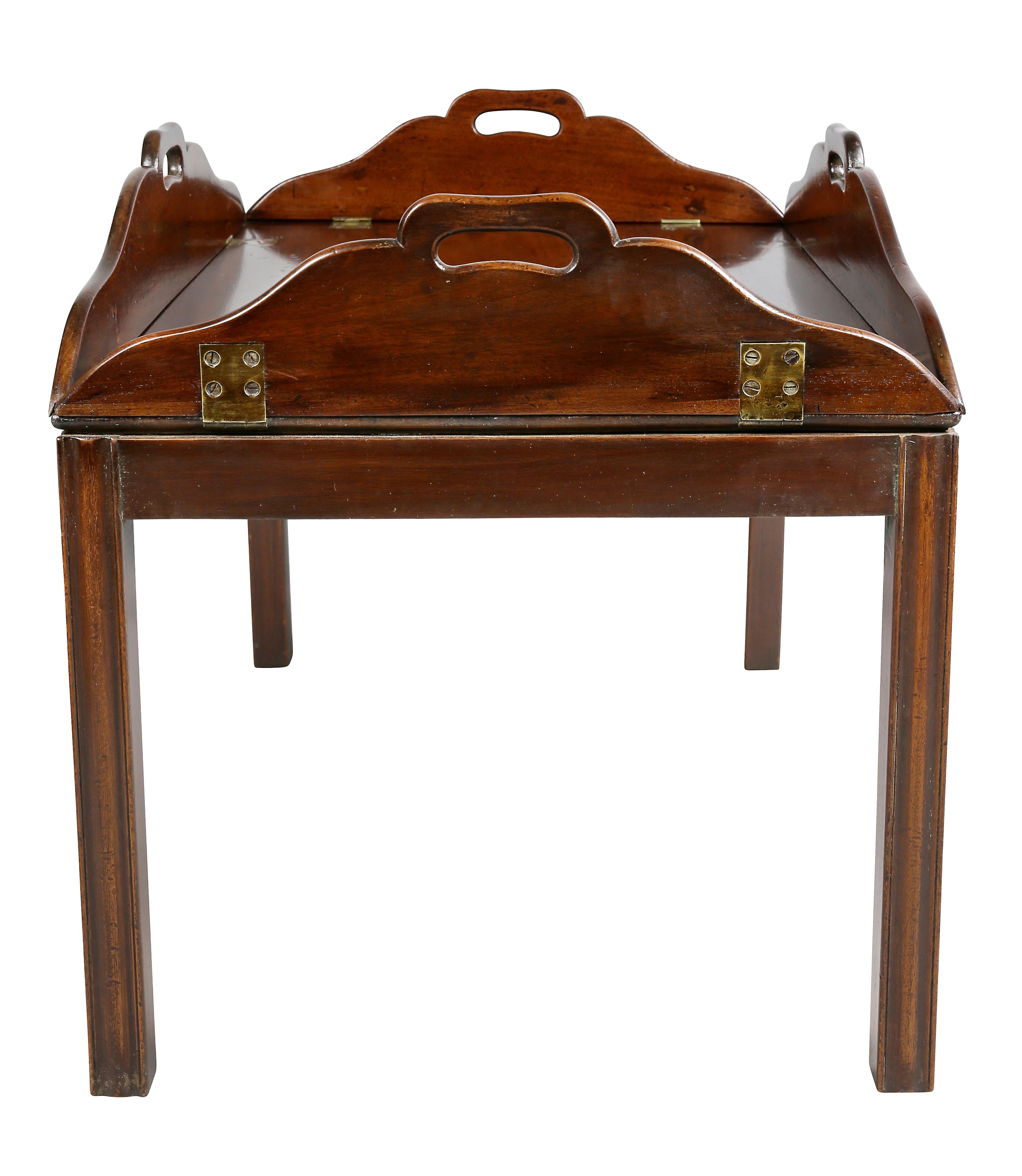 Regency Mahogany Butlers Tray Coffee Table 2