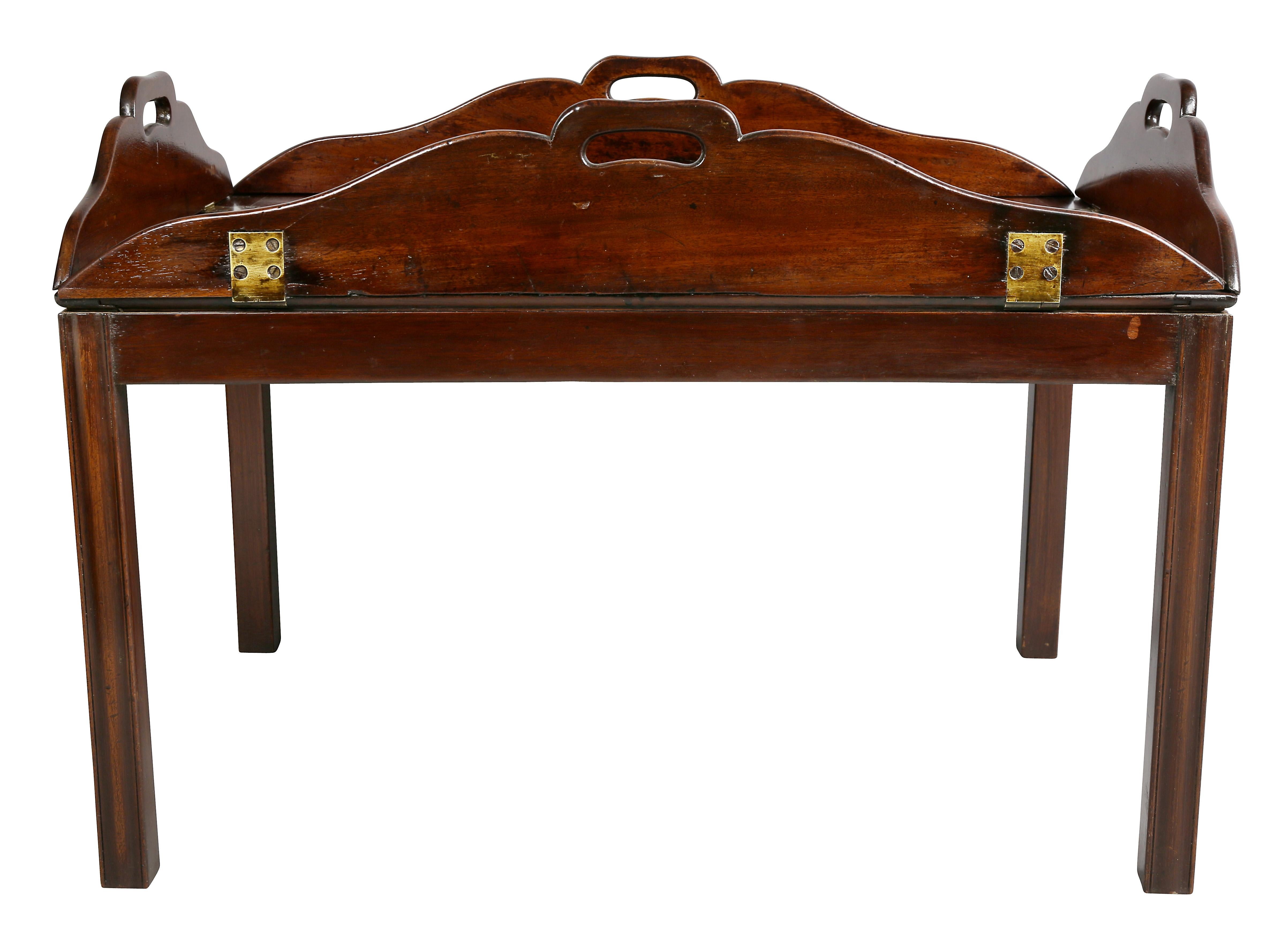 Regency Mahogany Butlers Tray Coffee Table 3