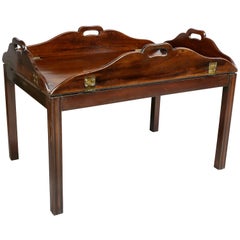 Regency Mahogany Butlers Tray Coffee Table