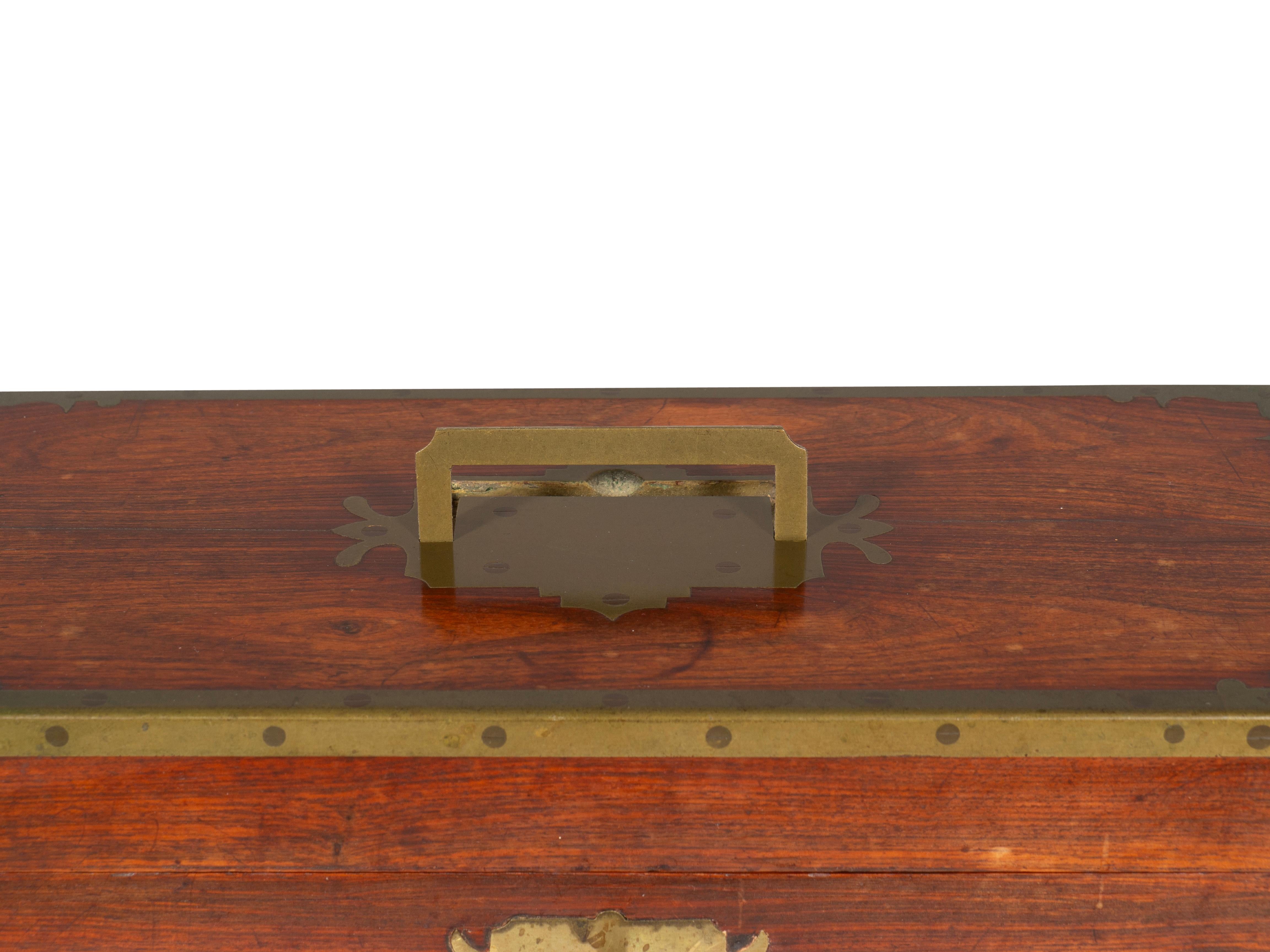Regency Mahogany Campaign Brass Mounted Box By Bayley & Blew, London 4