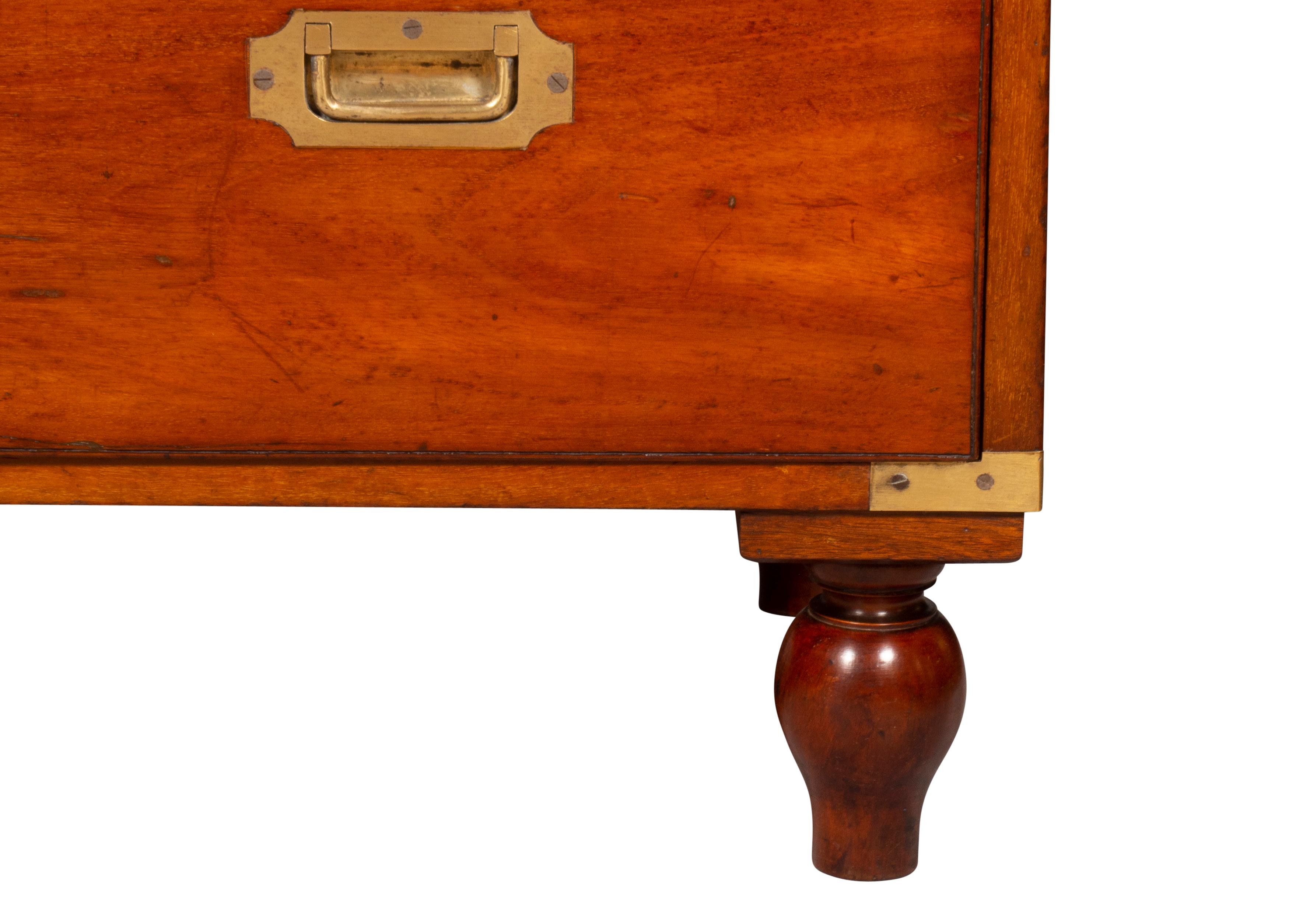 Regency Mahogany Campaign Chest by Hill & Willard 13