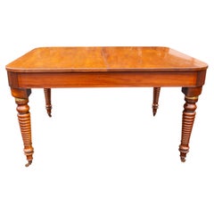Regency Mahogany Campaign Dining Table