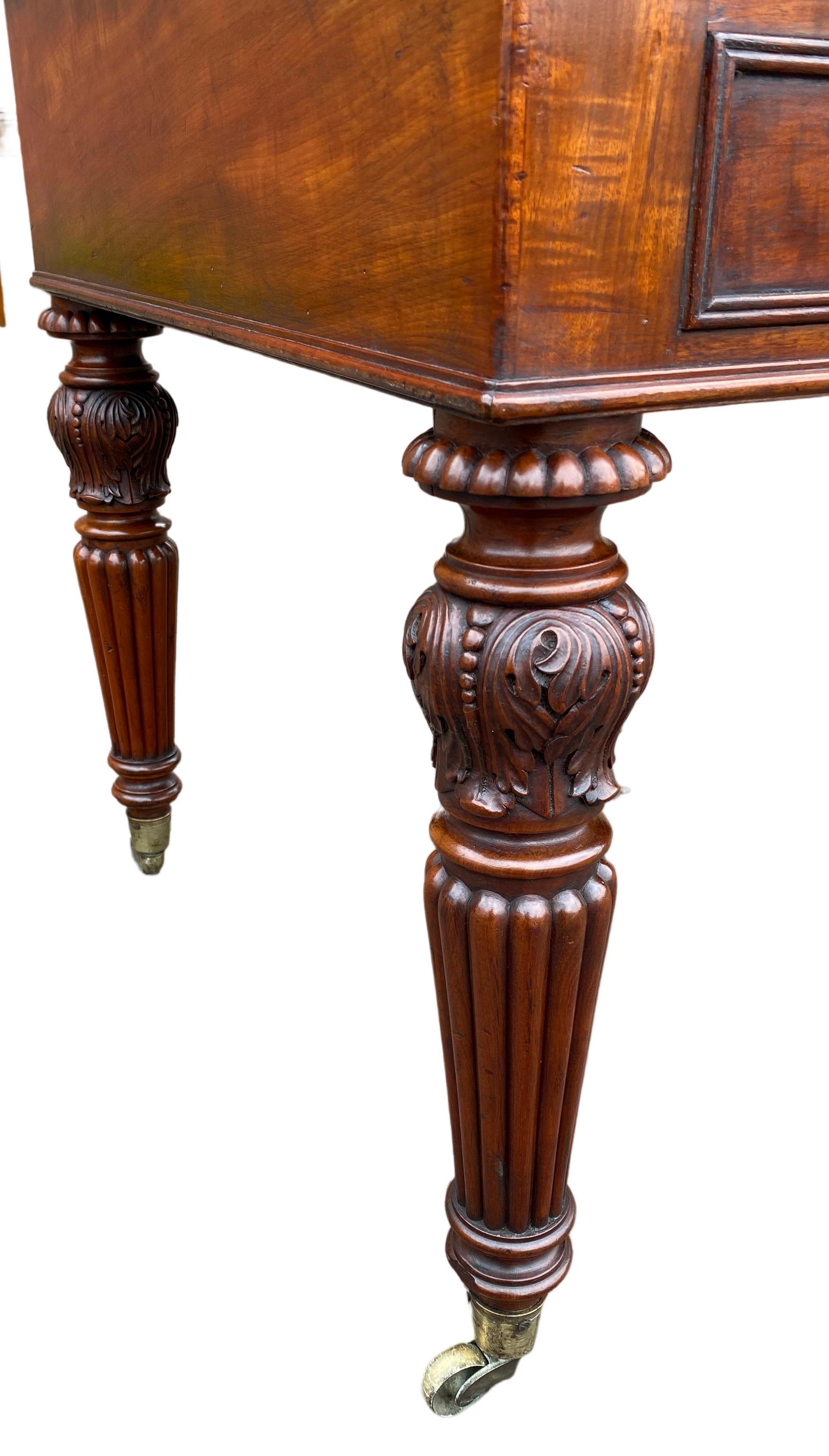 Regency Mahogany Campaign Writing Table 1