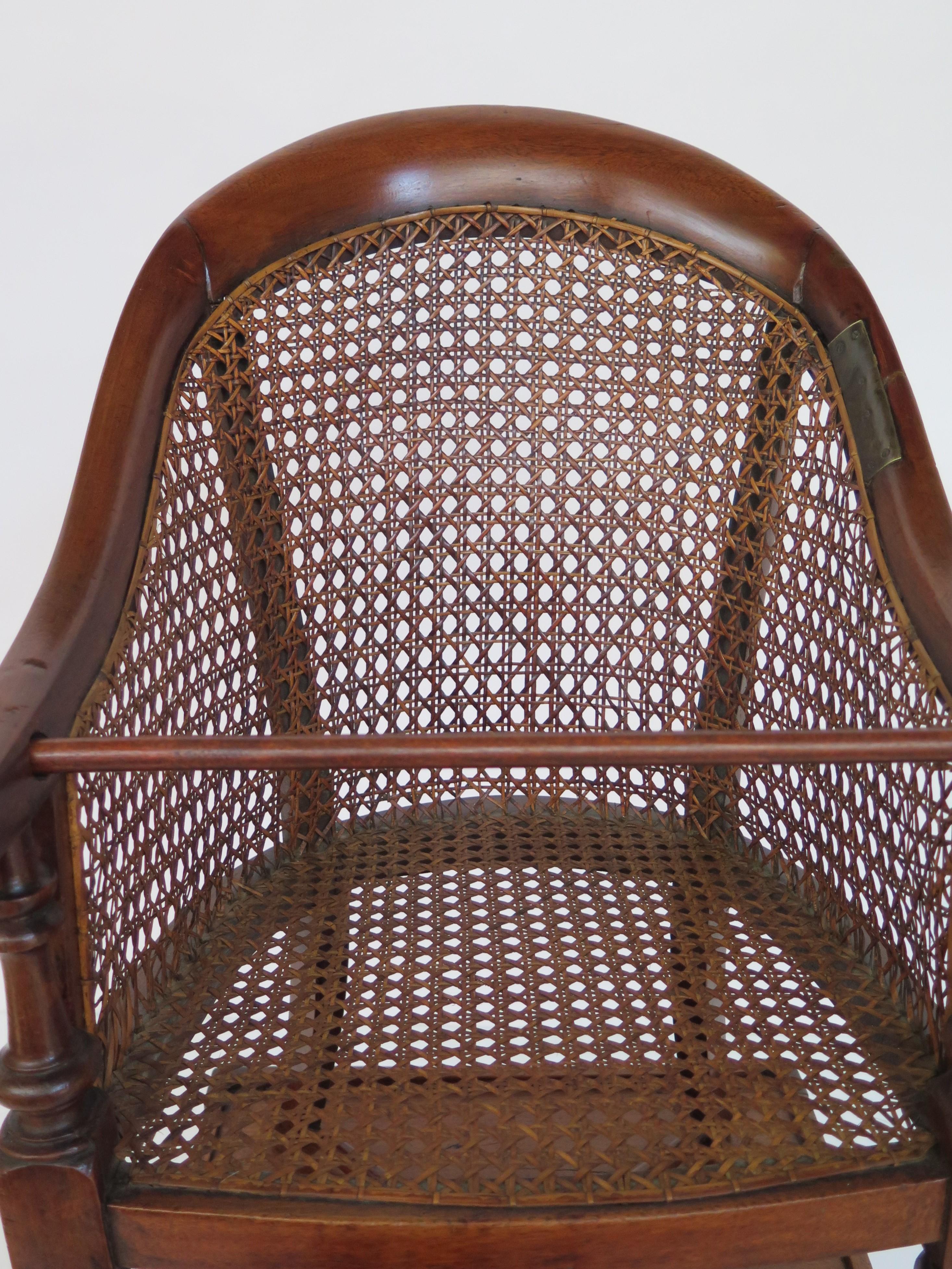 Regency Mahogany Caned Child's Chair 4