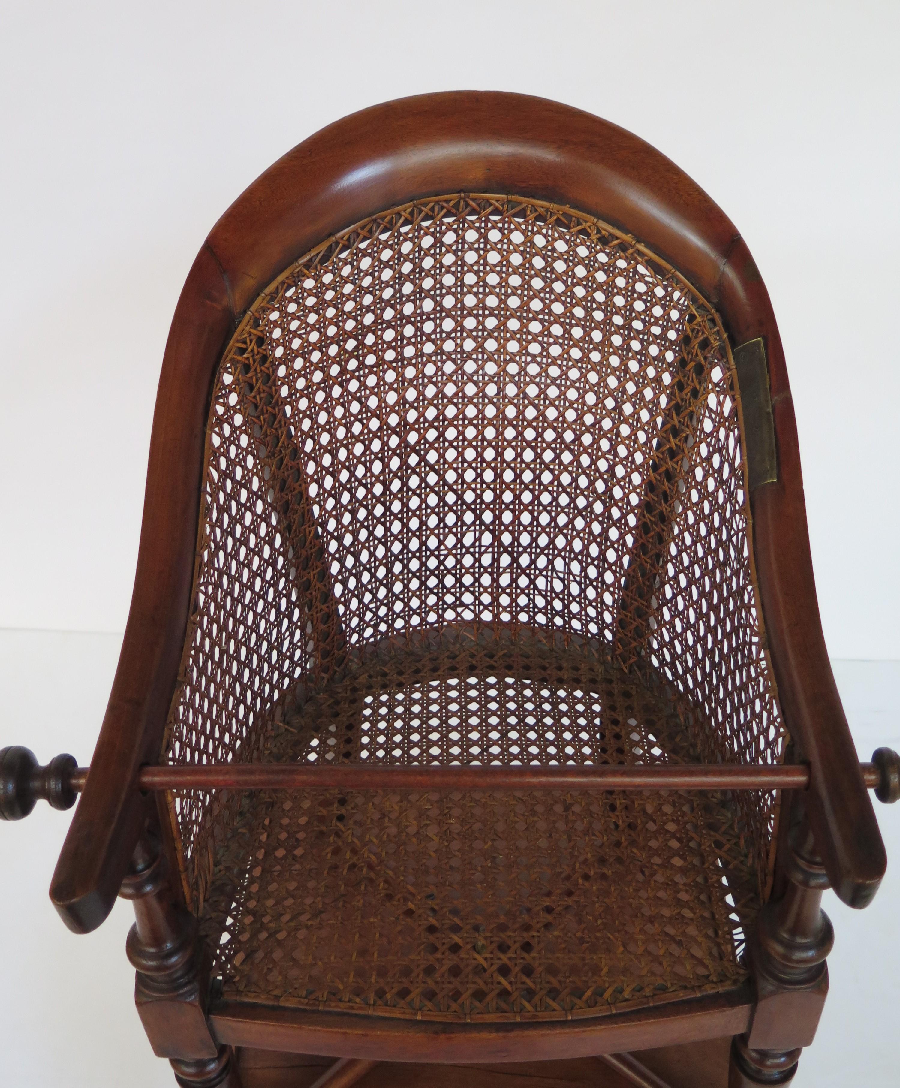 Regency Mahogany Caned Child's Chair 9
