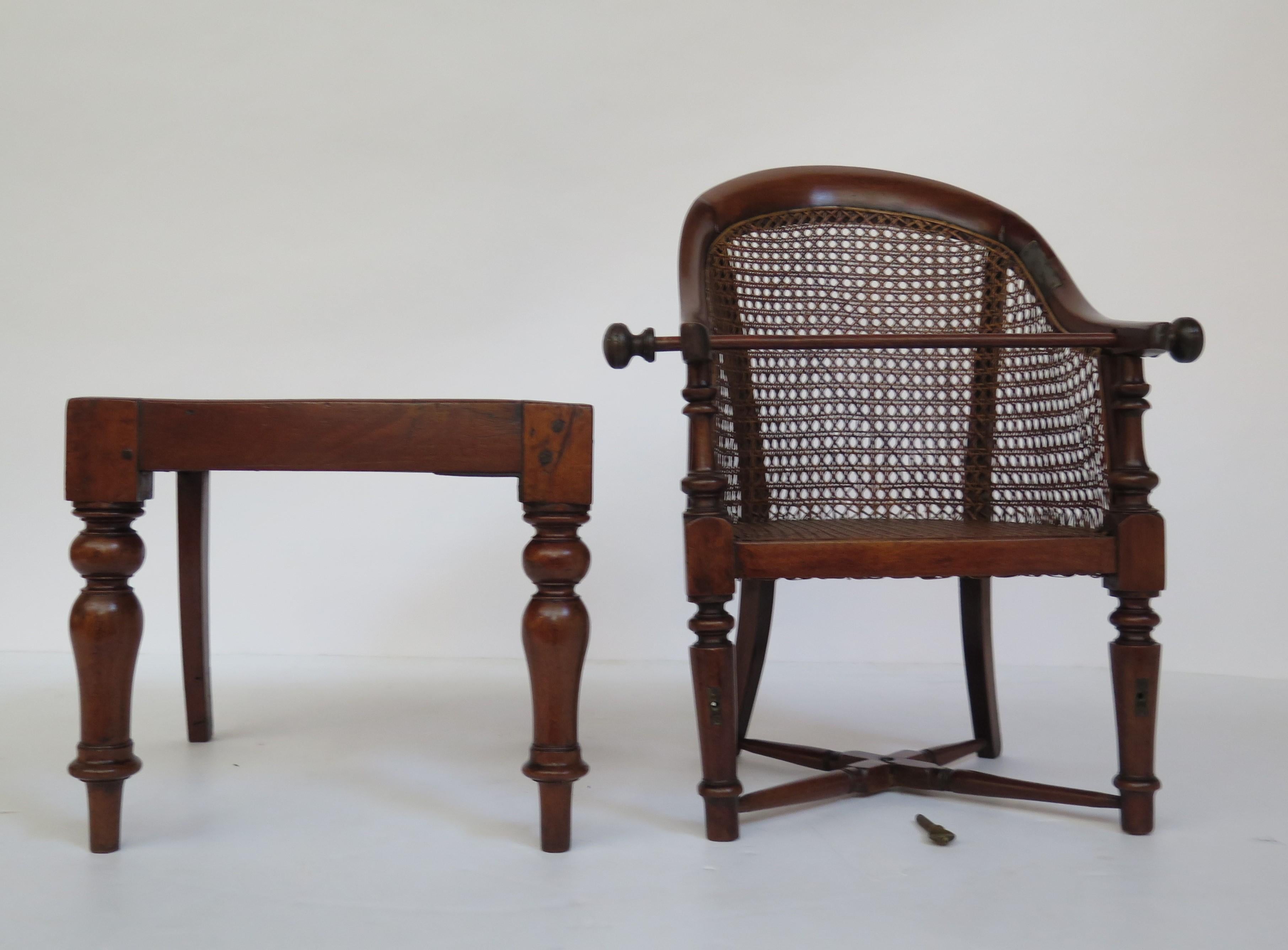 Regency Mahogany Caned Child's Chair 1