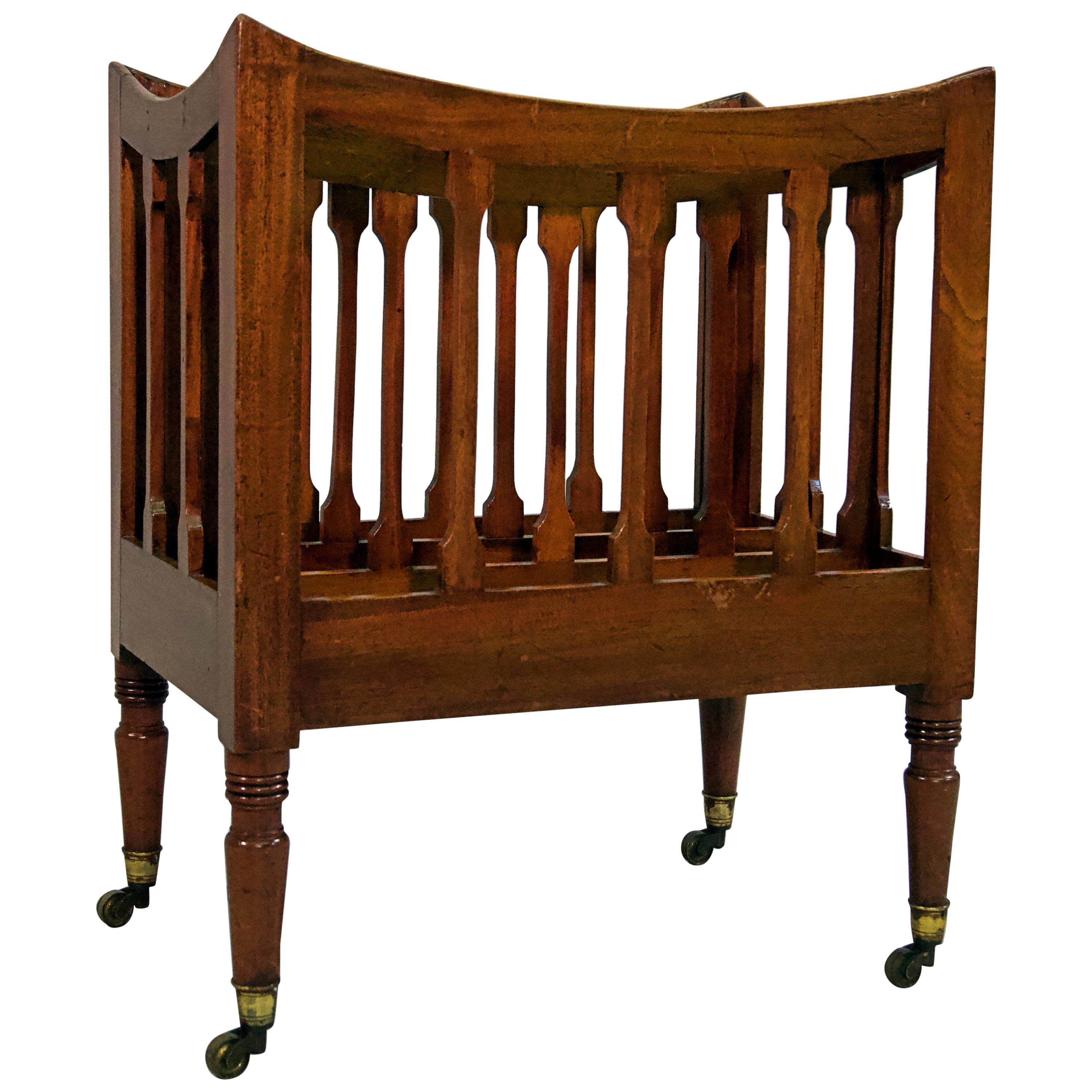 Regency Mahogany Canterbury For Sale