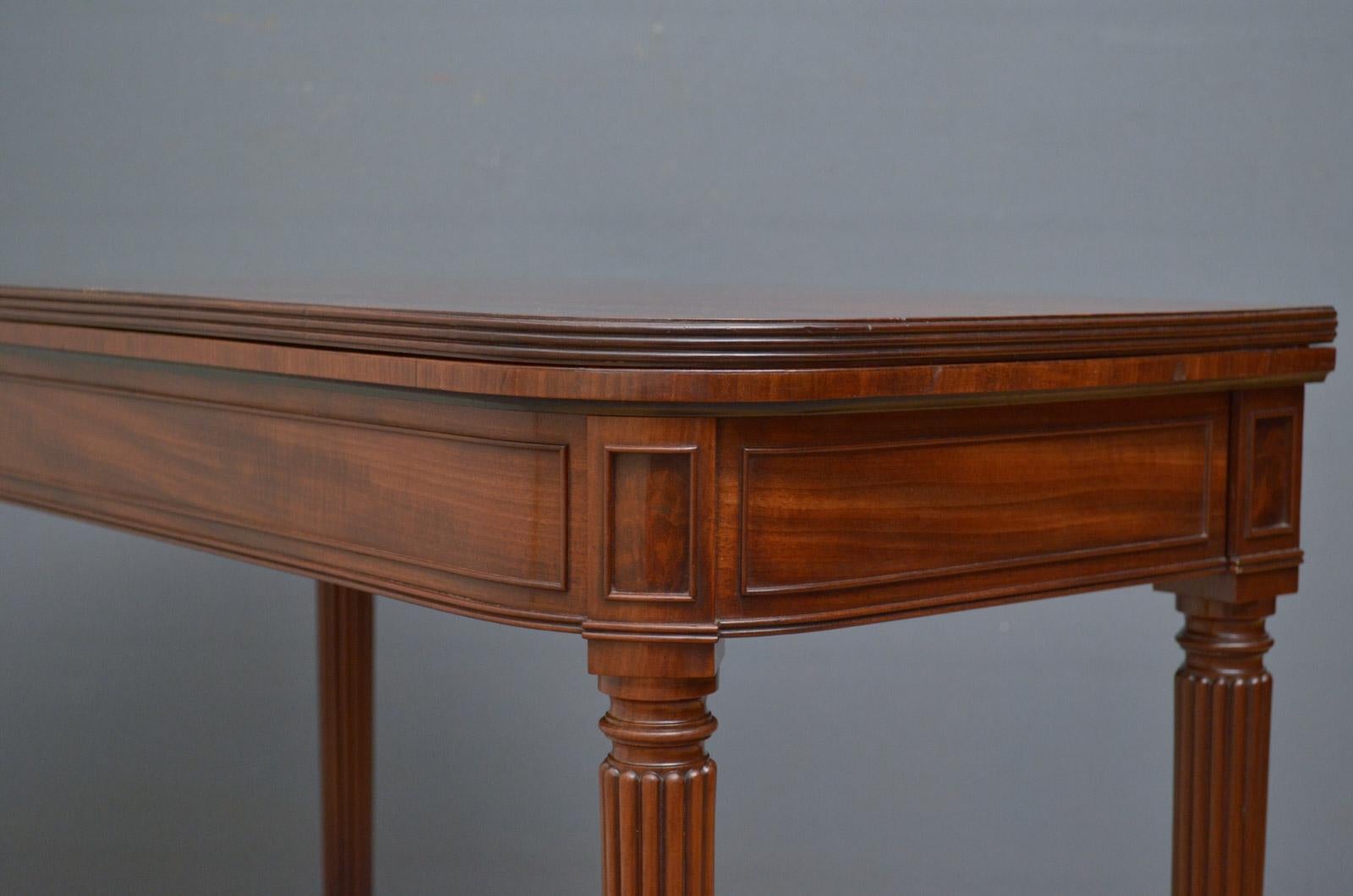 Regency Mahogany Card Table in the Manner of Gillows For Sale 1