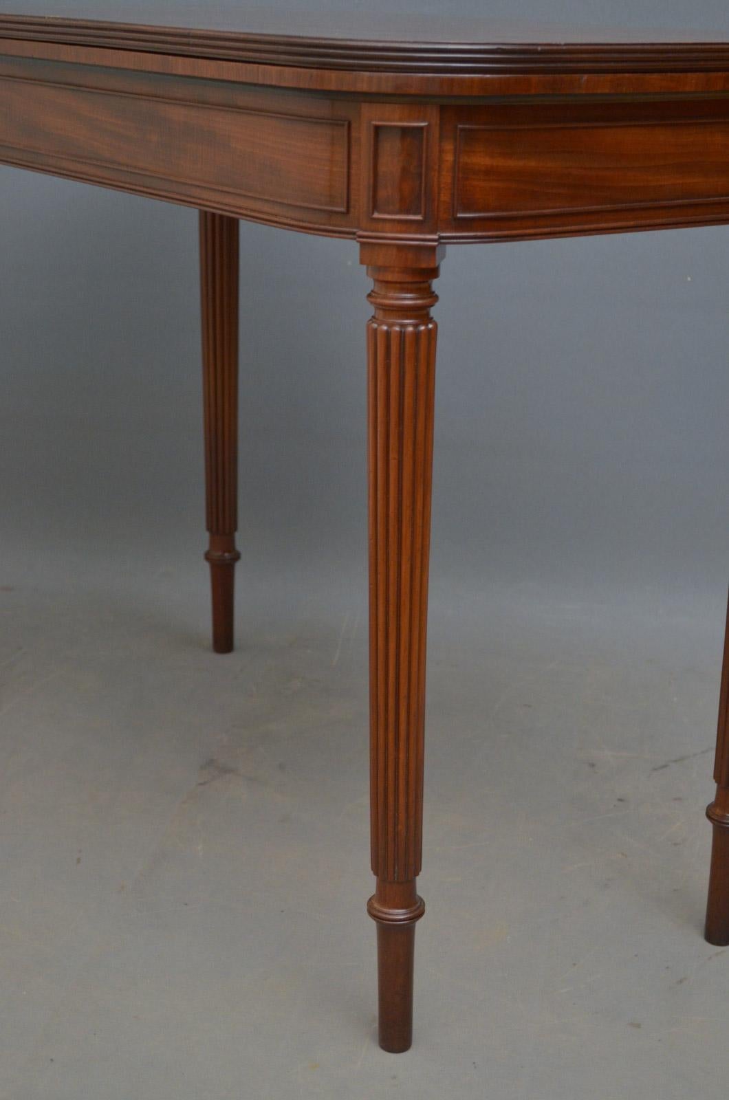 Regency Mahogany Card Table in the Manner of Gillows For Sale 2