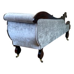 Chaise longue de caoba Regency