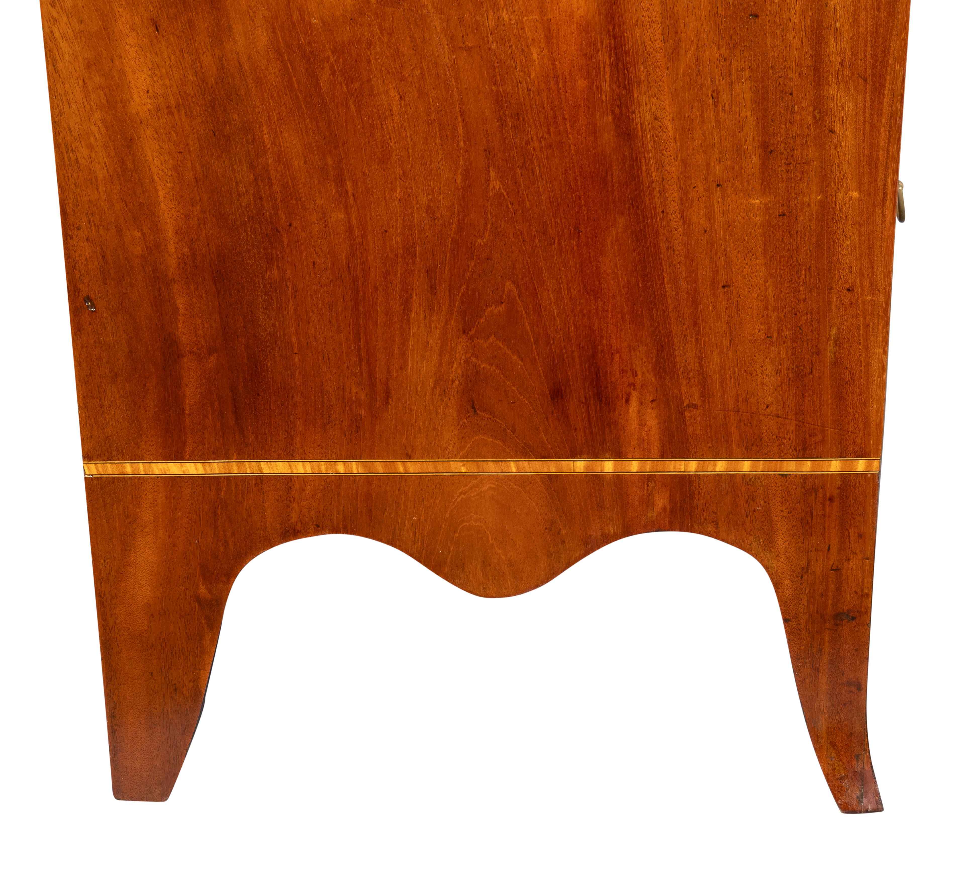 Regency Mahogany Bowfront Chest Of Drawers 6