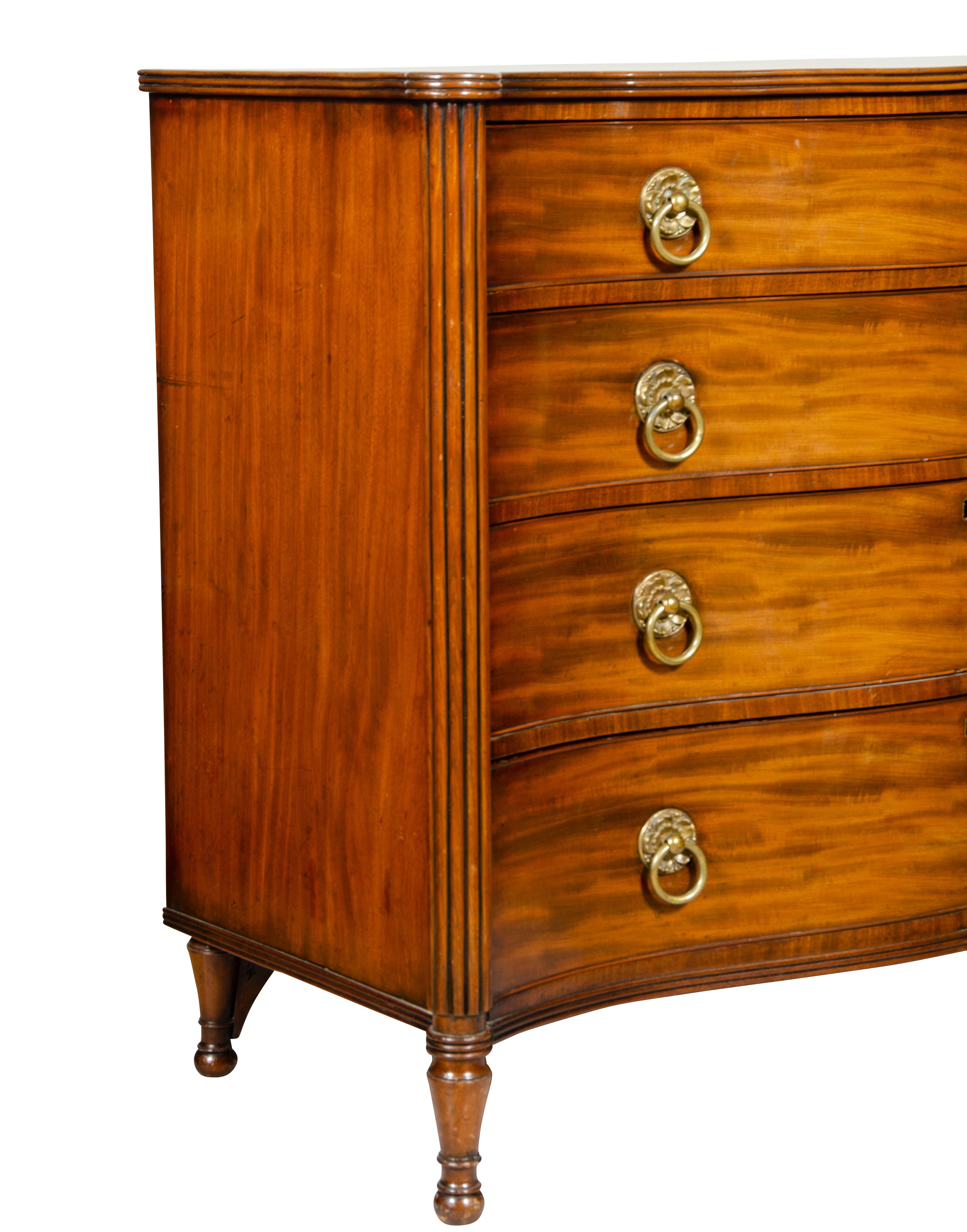 Regency Mahogany Chest Of Drawers For Sale 14