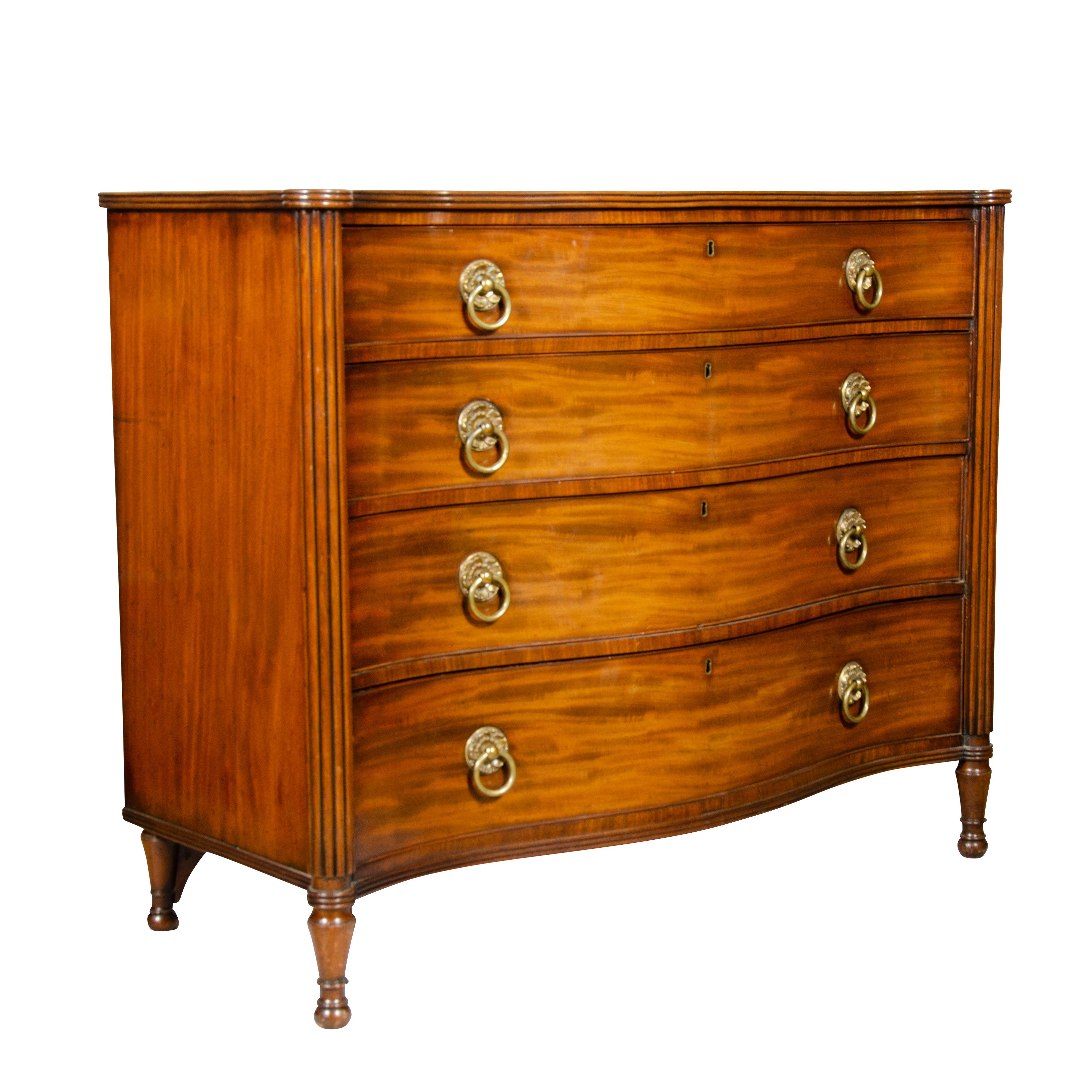 English Regency Mahogany Chest Of Drawers For Sale