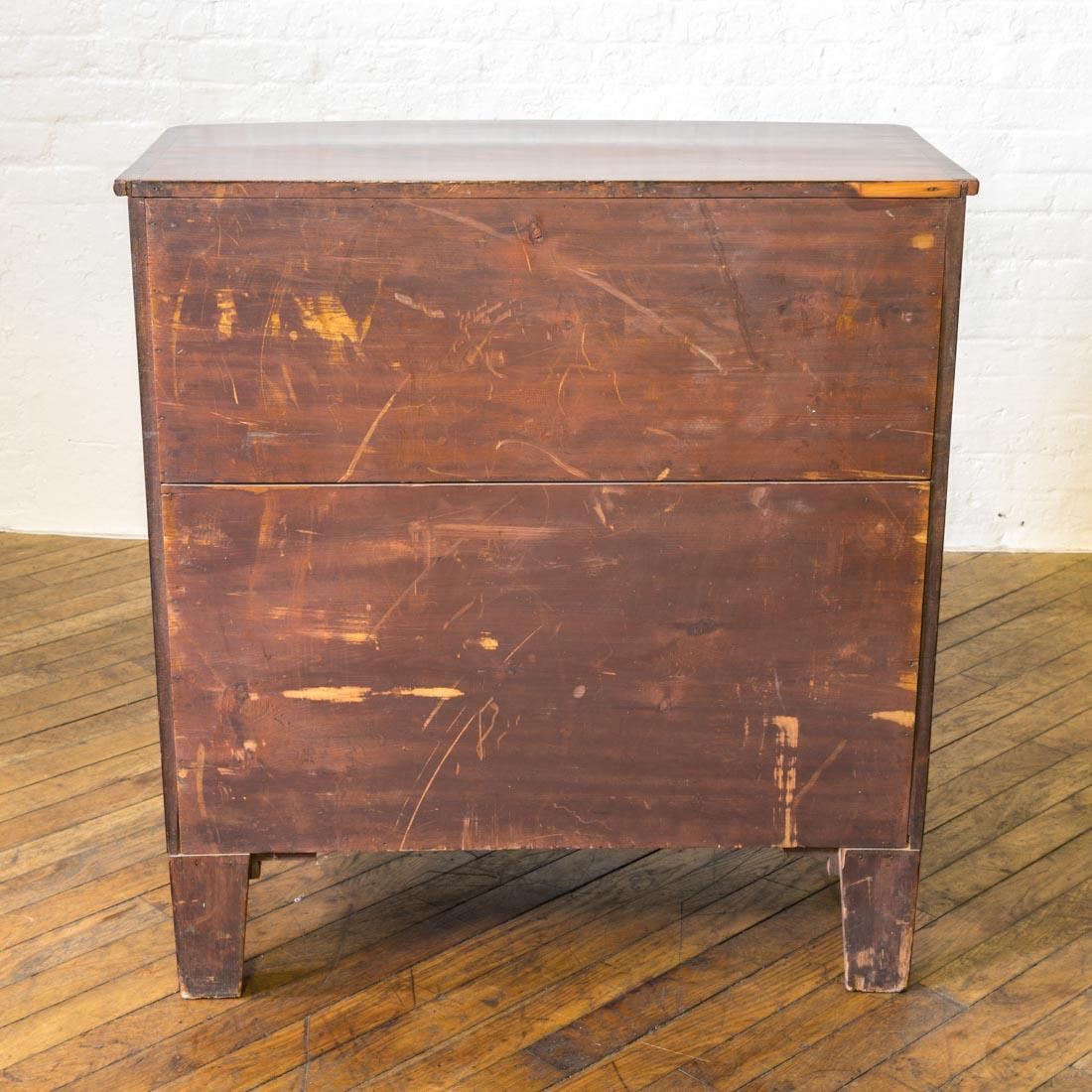 Polished Regency Mahogany Chest of Drawers For Sale