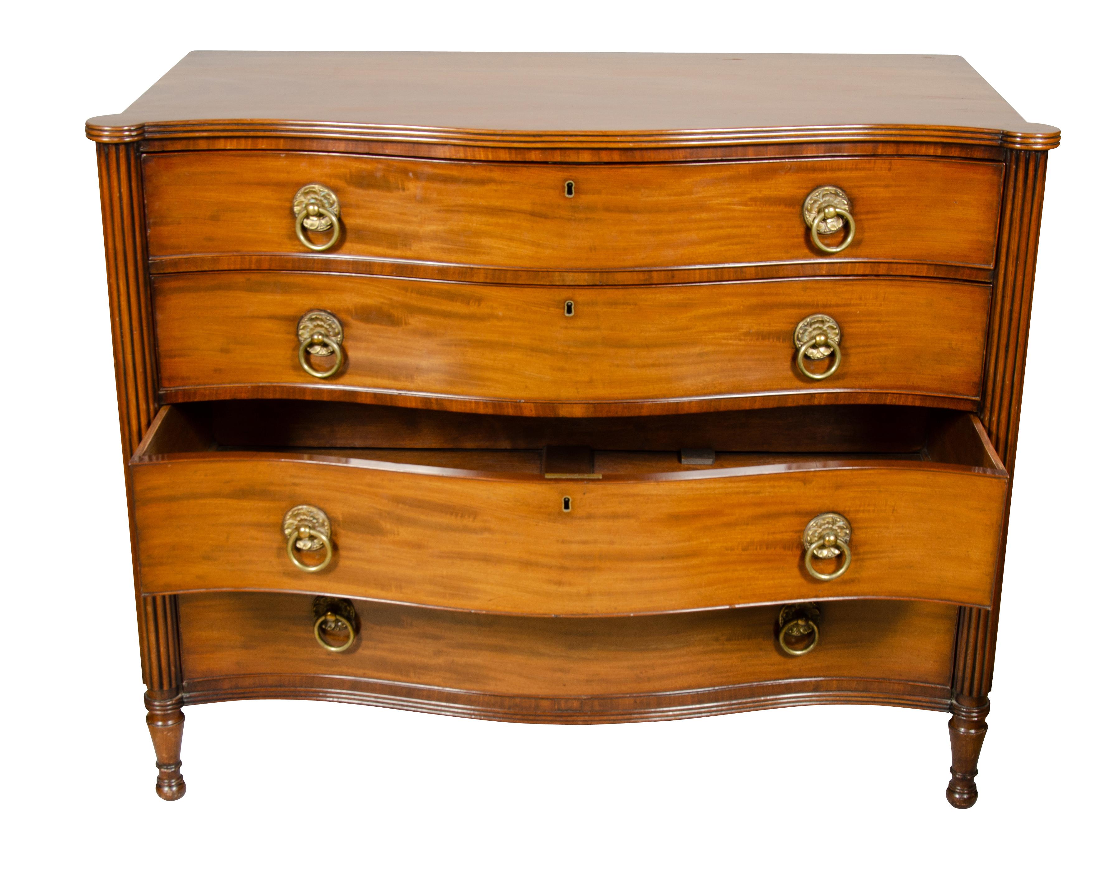 Regency Mahogany Chest Of Drawers For Sale 1