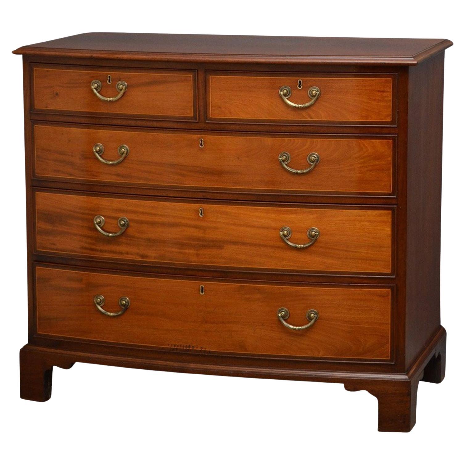 Regency Mahogany Chest of Drawers For Sale