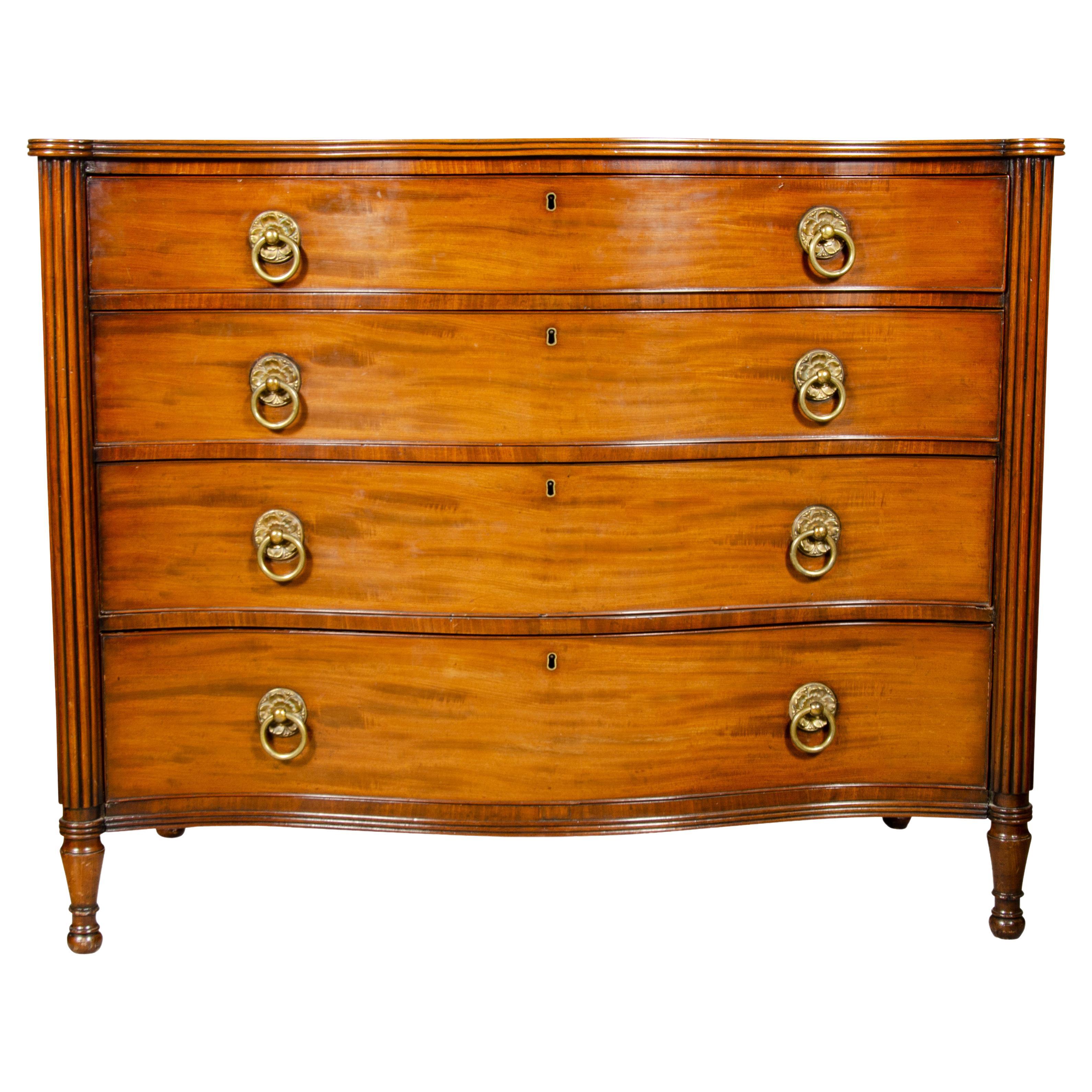 Regency Mahogany Chest Of Drawers For Sale
