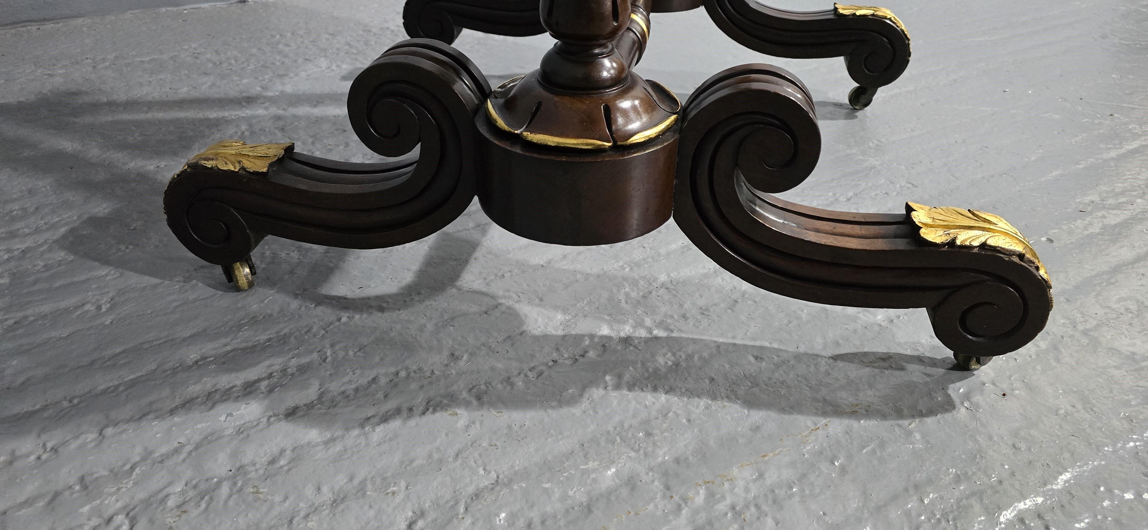 Regency Mahogany Cheval Mirror For Sale 5