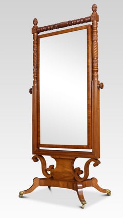 Regency Mahogany Cheval Mirror