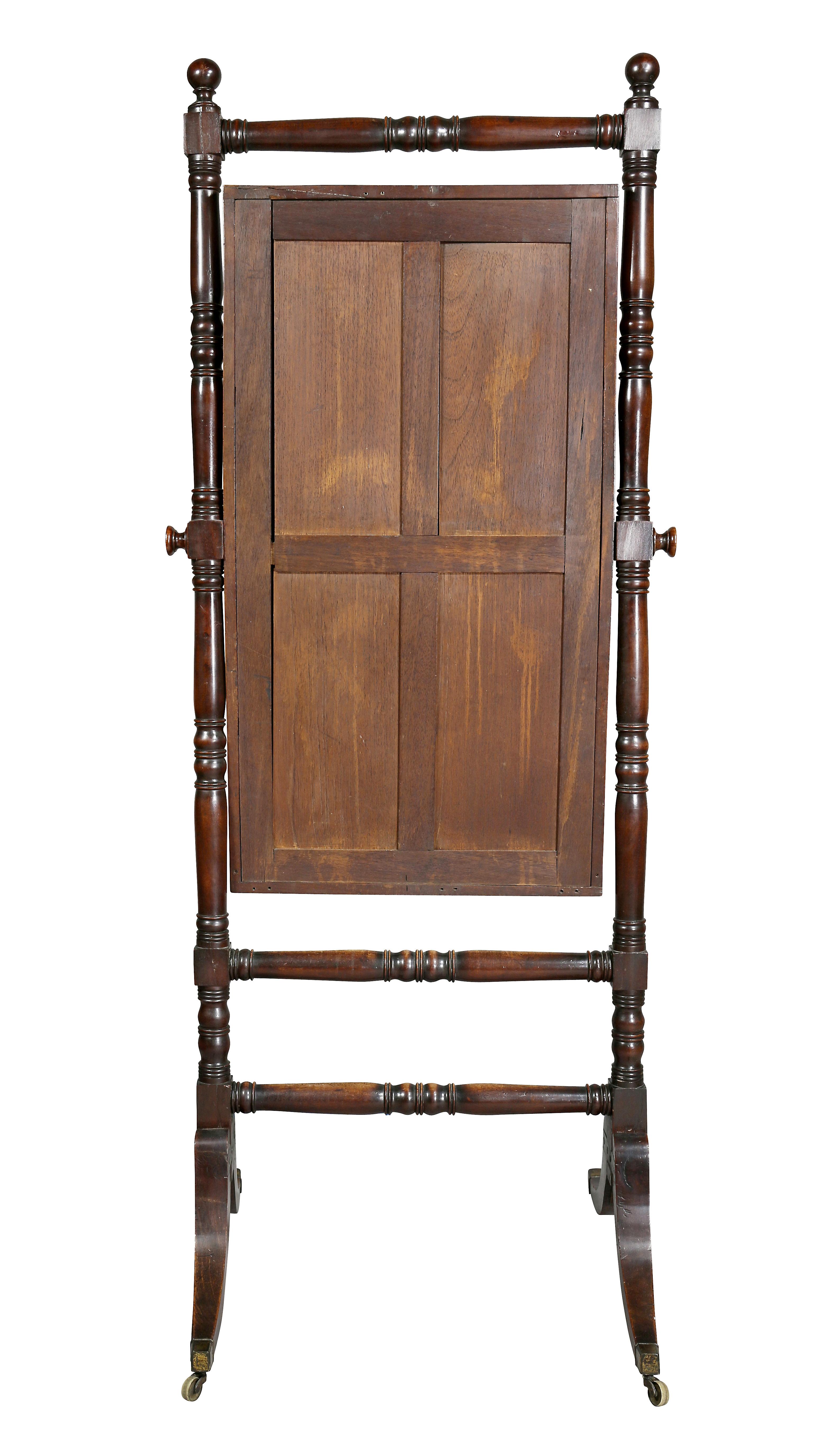 Regency Mahogany Cheval Mirror 3