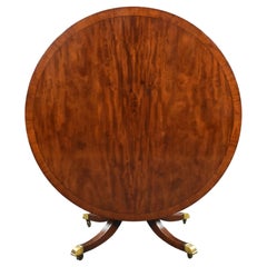 Table à déjeuner circulaire Regency en acajou