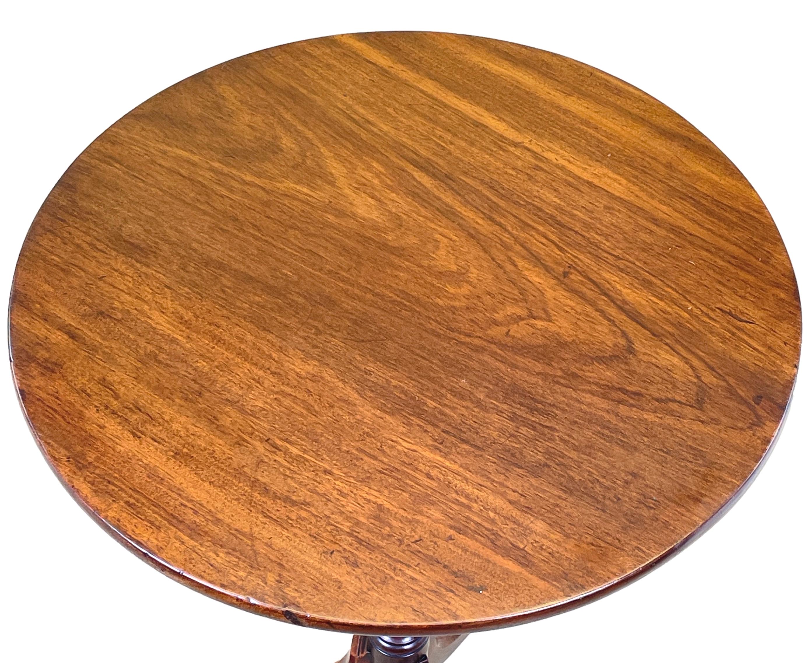 English Regency Mahogany Circular Wine Table For Sale