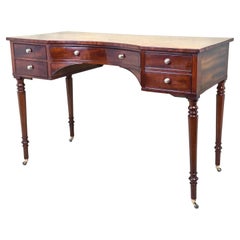 Regency Mahogany Concave Front Dressing Table